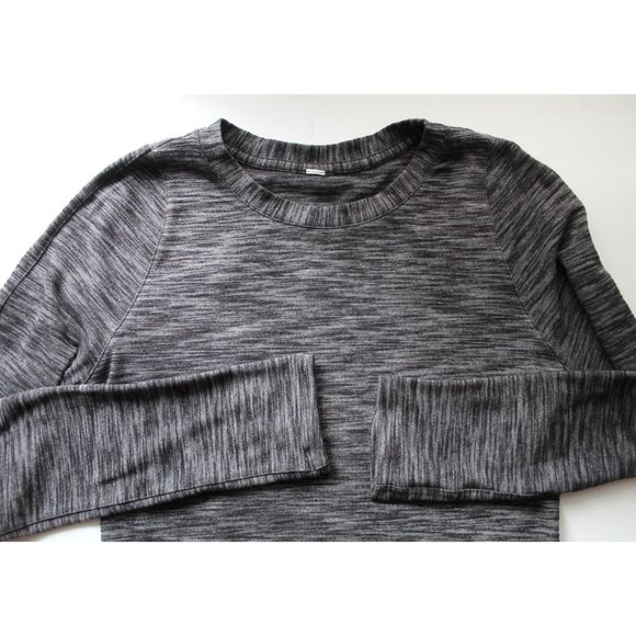 Lululemon &go Where-To Long Sleeve Dress Heathered Black Size 8 Reflective - Picture 6 of 7